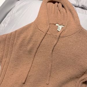 Forever 21 hooded peach sweater
